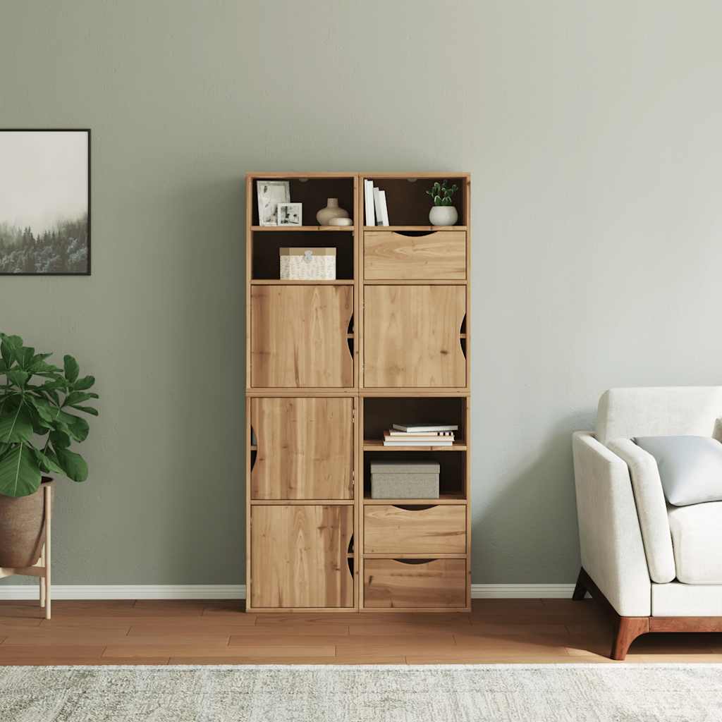vidaXL Dulapuri laterale 4 buc "ODDA" 40x24x79 cm lemn masiv de pin