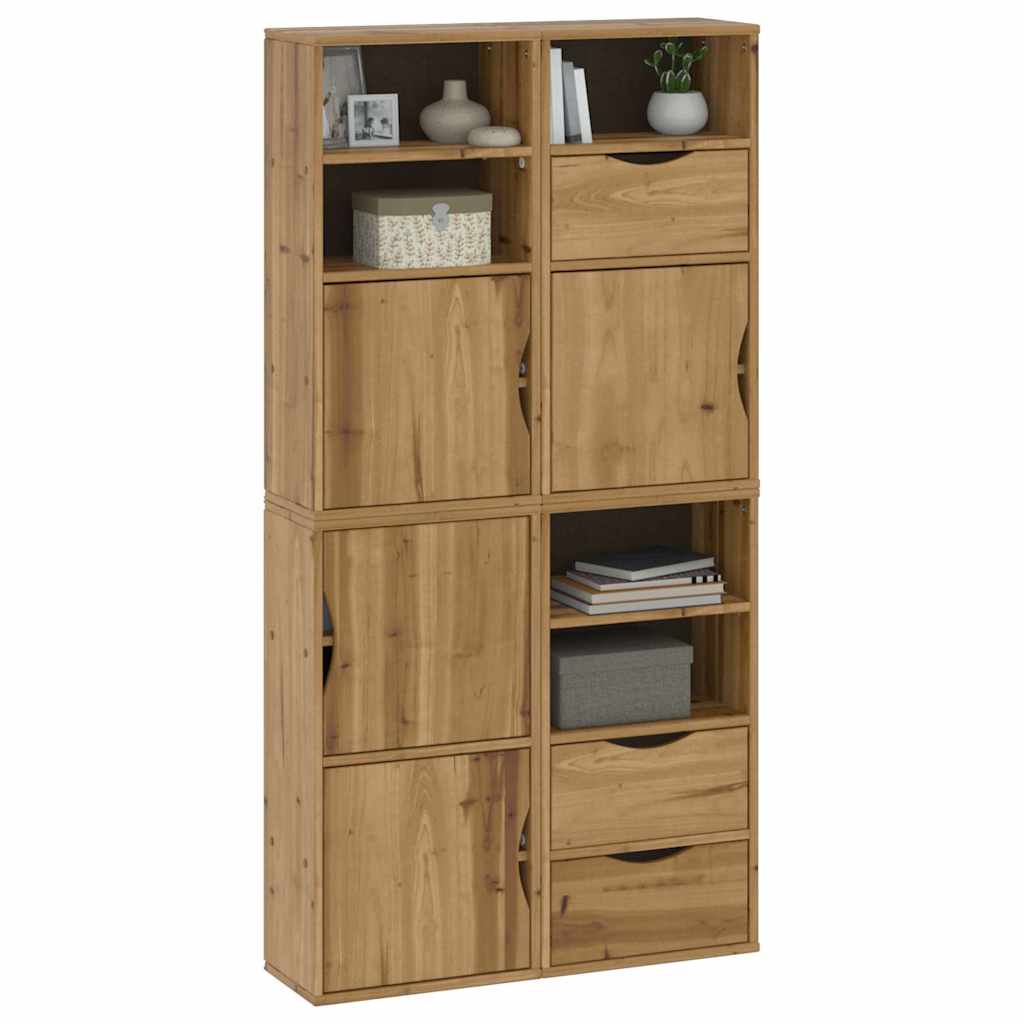 vidaXL Dulapuri laterale 4 buc "ODDA" 40x24x79 cm lemn masiv de pin