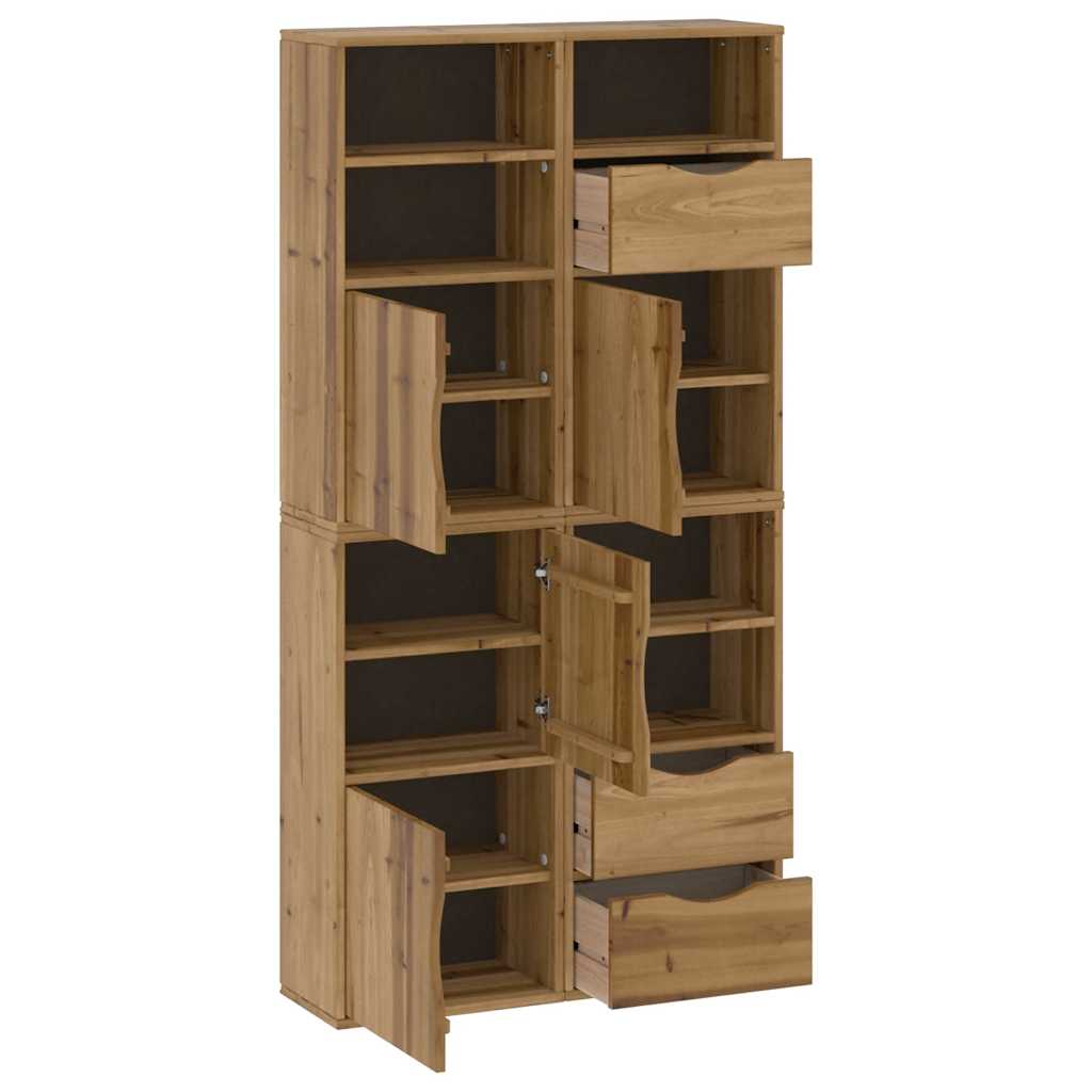 vidaXL Dulapuri laterale 4 buc "ODDA" 40x24x79 cm lemn masiv de pin