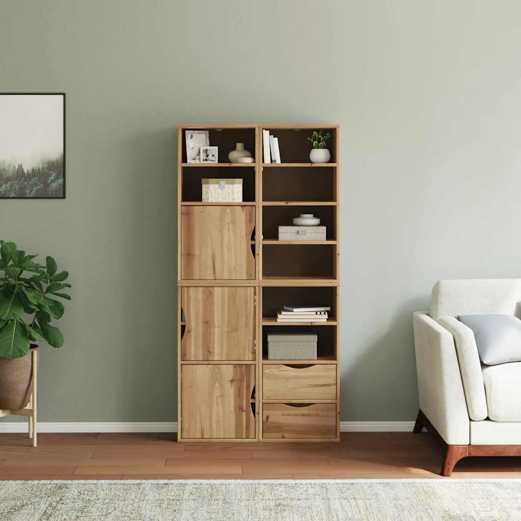 vidaXL Dulapuri laterale 4 buc "ODDA" 40x24x79 cm lemn masiv de pin