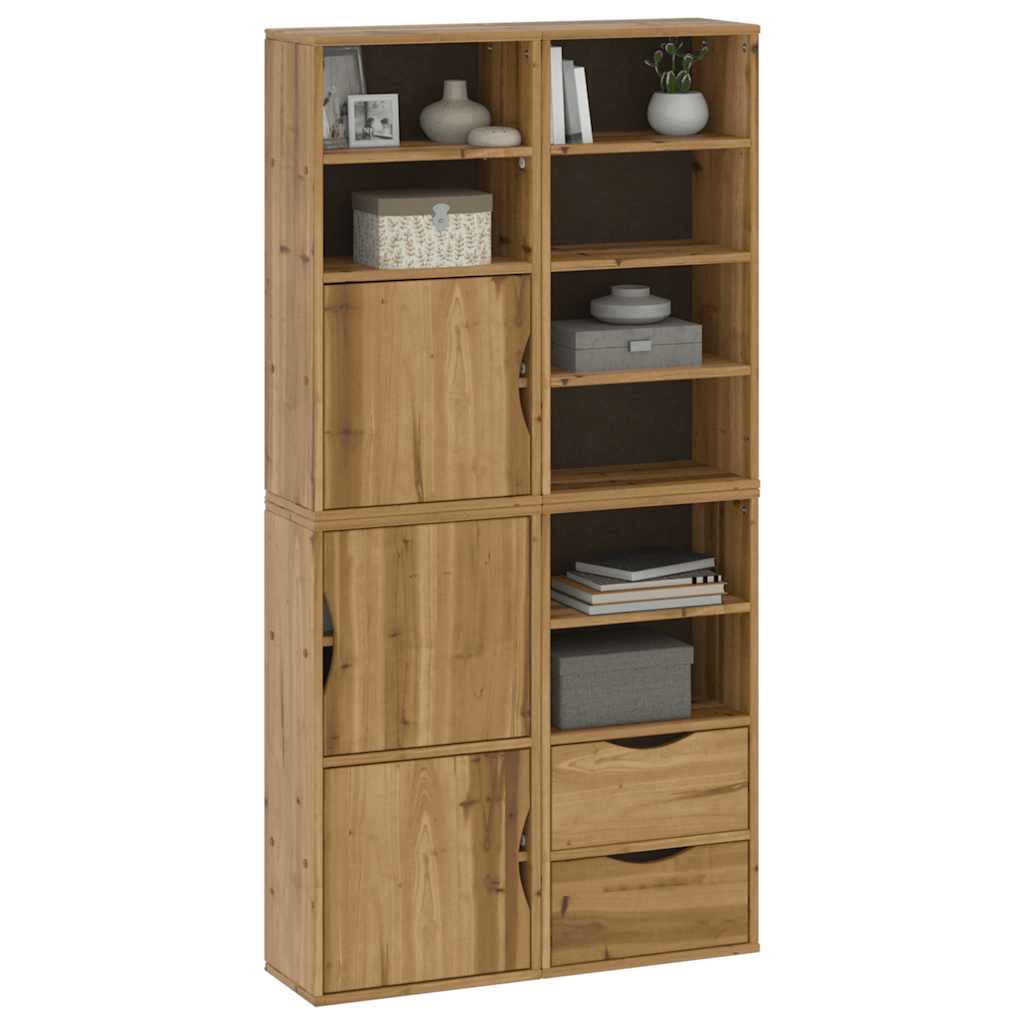 vidaXL Dulapuri laterale 4 buc "ODDA" 40x24x79 cm lemn masiv de pin