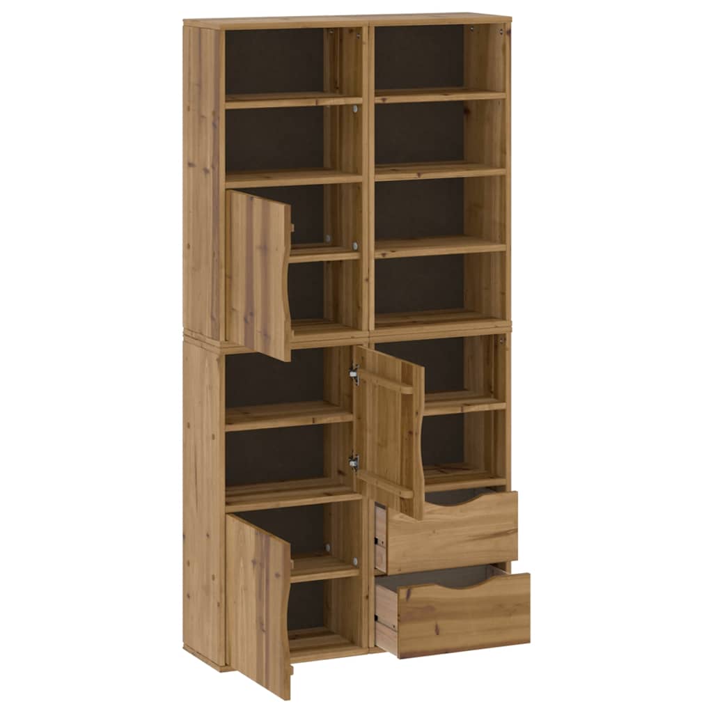 vidaXL Dulapuri laterale 4 buc "ODDA" 40x24x79 cm lemn masiv de pin