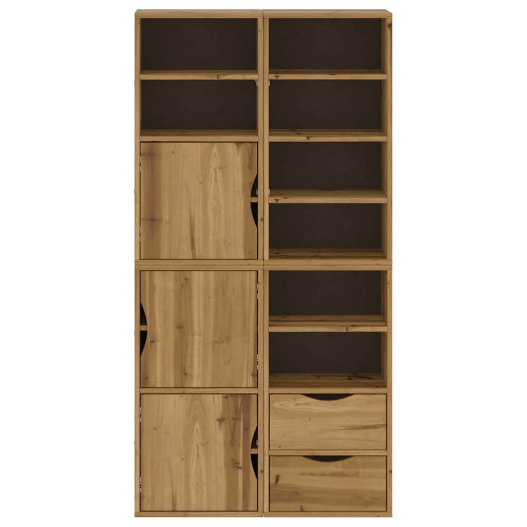 vidaXL Dulapuri laterale 4 buc "ODDA" 40x24x79 cm lemn masiv de pin