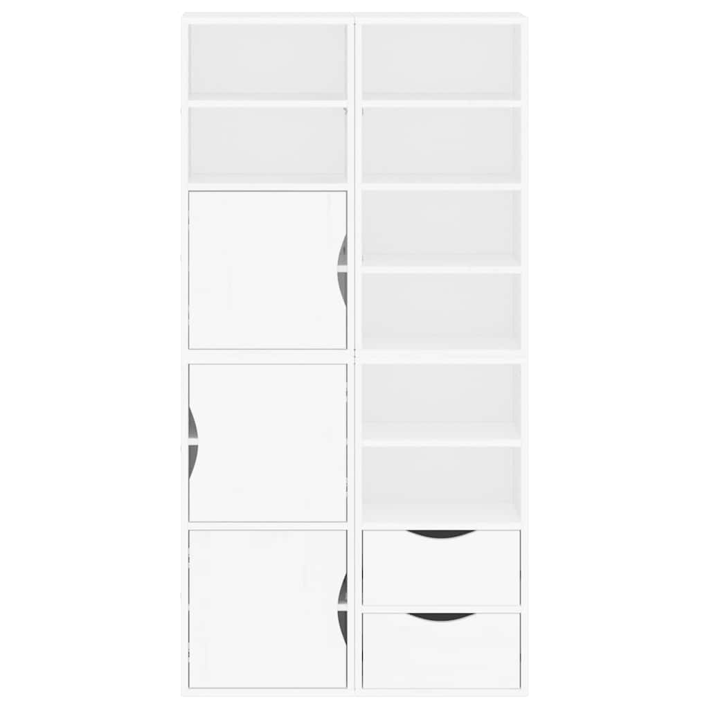 vidaXL Dulapuri laterale 4 buc ODDA alb 40x24x79 cm lemn masiv de pin
