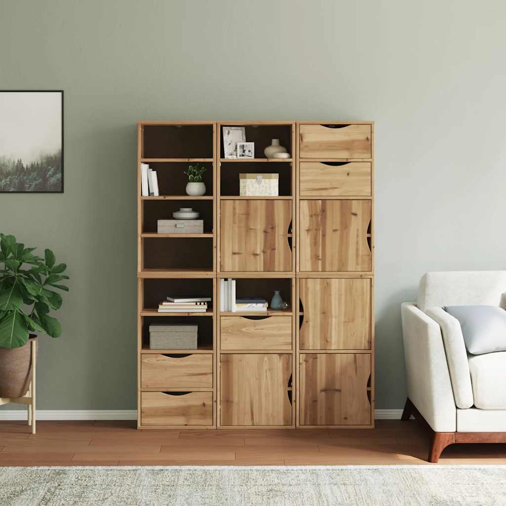 vidaXL Dulapuri laterale 6 buc "ODDA" 40x24x79 cm lemn masiv de pin