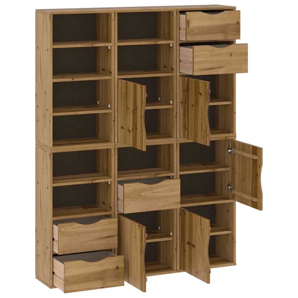 vidaXL Dulapuri laterale 6 buc "ODDA" 40x24x79 cm lemn masiv de pin