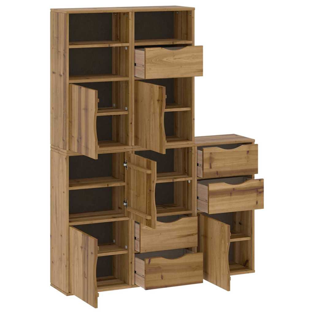 vidaXL Dulapuri laterale 5 buc "ODDA" 40x24x79 cm lemn masiv de pin