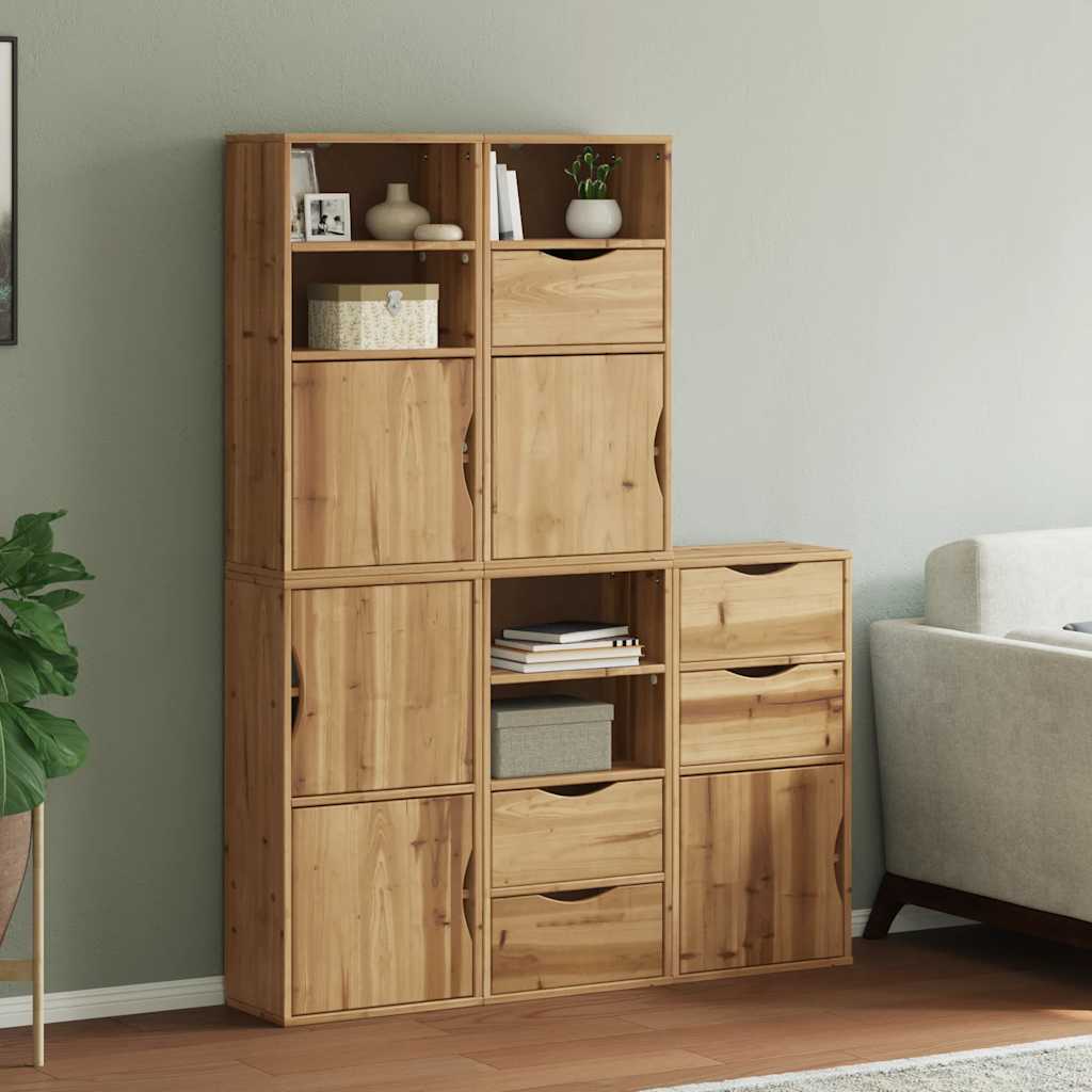 vidaXL Dulapuri laterale 5 buc "ODDA" 40x24x79 cm lemn masiv de pin