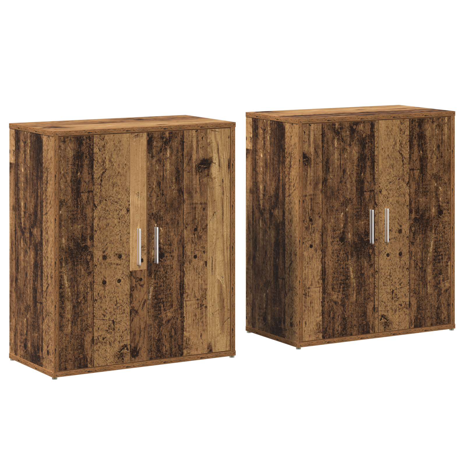 vidaXL Bufet cu raft 2 pcs Lemn vechi 60 x 31 x 70 cm Lemn compozit vidaXL Bufet cu raft 2 pcs Lemn vechi 60 x 31 x 70 cm Lemn compozit