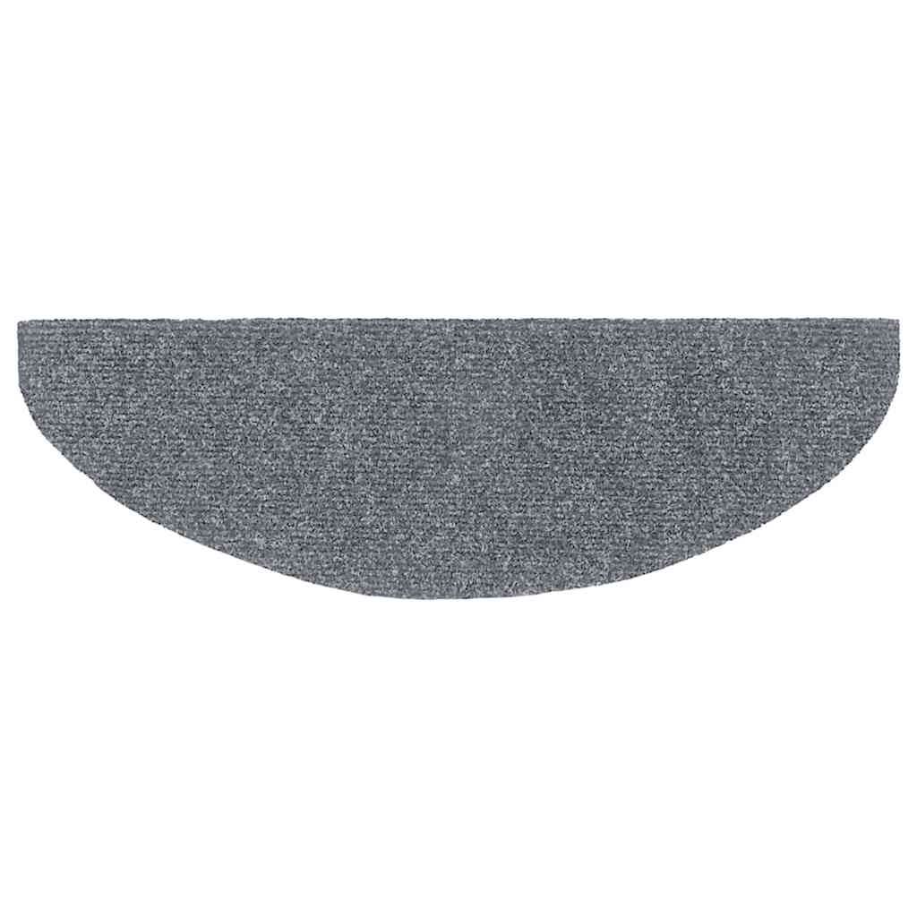 vidaXL Covorașe autoadezive pentru scări, 20 buc., 65x21x4 cm, gri deschis, semirotunde, mari vidaXL Covorașe autoadezive pentru scări, 20 buc., 65x21x4 cm, gri deschis, semirotunde, mari