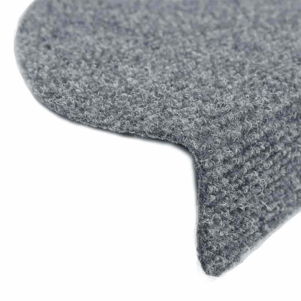 vidaXL Covorașe autoadezive pentru scări, 20 buc., 65x21x4 cm, gri deschis, semirotunde, mari vidaXL Covorașe autoadezive pentru scări, 20 buc., 65x21x4 cm, gri deschis, semirotunde, mari