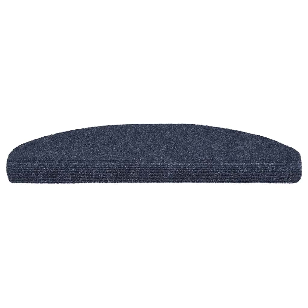 vidaXL Covorașe autoadezive pentru scări, 20 buc., 65x21x4 cm, albastru, semirotunde, mari