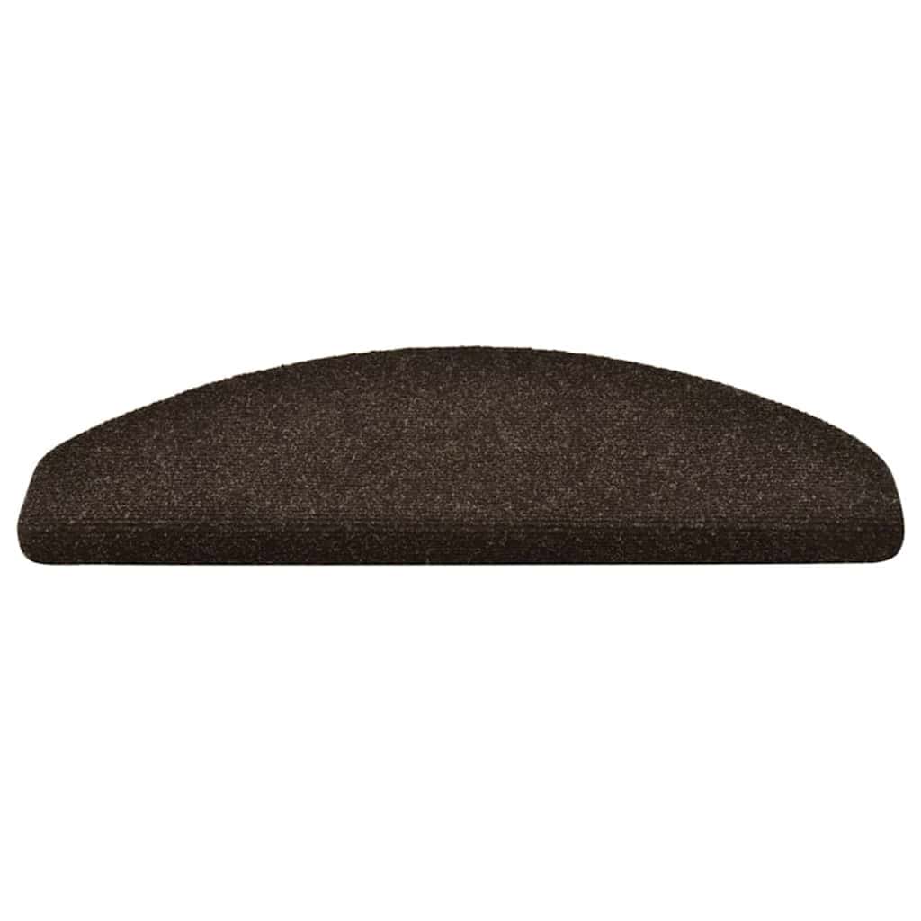 vidaXL Covorașe autoadezive pentru scări, 20 buc., 65x21x4 cm, maro închis, semirotunde, mari vidaXL Covorașe autoadezive pentru scări, 20 buc., 65x21x4 cm, maro închis, semirotunde, mari