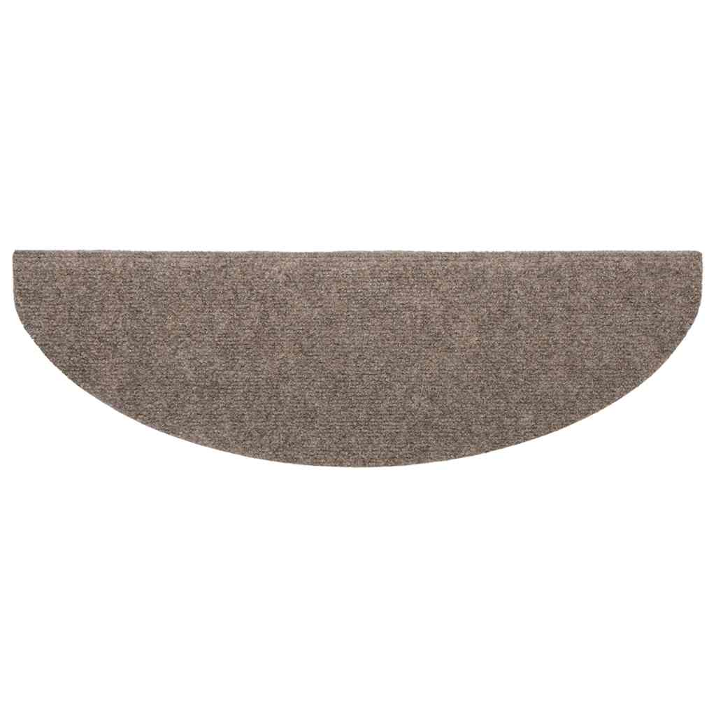 vidaXL Covorașe autoadezive pentru scări, 20 buc., 65x21x4 cm, bej, semirotunde, mari vidaXL Covorașe autoadezive pentru scări, 20 buc., 65x21x4 cm, bej, semirotunde, mari