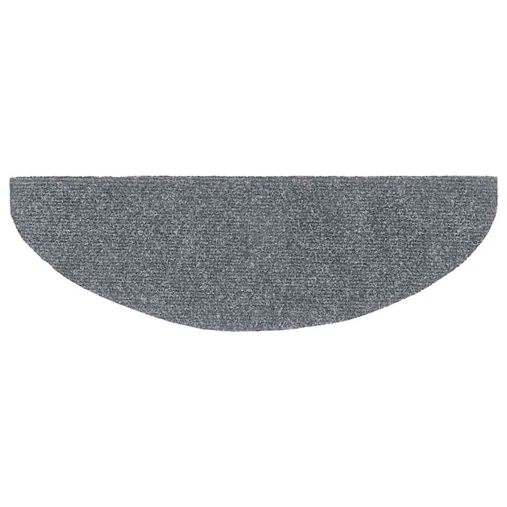 vidaXL Covorașe autoadezive pentru scări, 30 buc., 65x21x4 cm, gri deschis, semirotunde, mari vidaXL Covorașe autoadezive pentru scări, 30 buc., 65x21x4 cm, gri deschis, semirotunde, mari