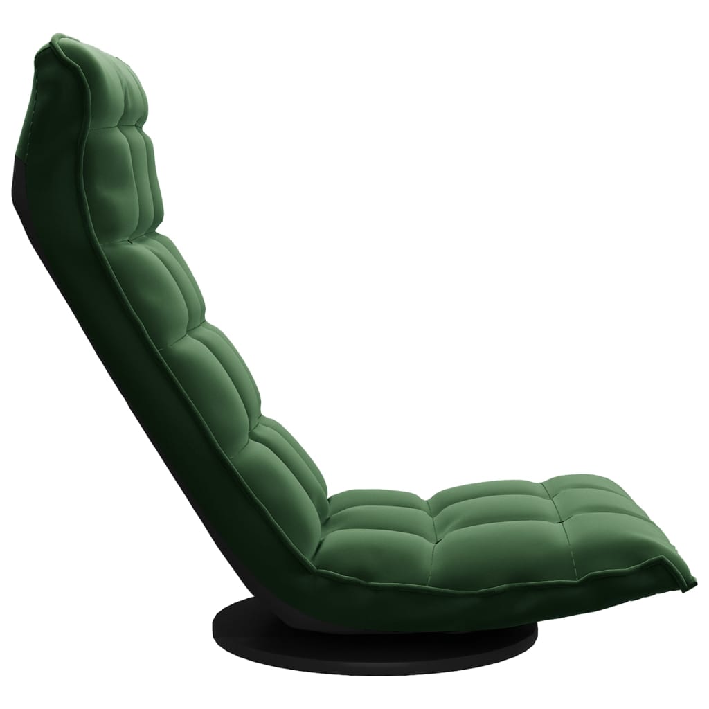 vidaXL Scaun de podea pivotant, verde închis, catifea vidaXL Scaun de podea pivotant, verde închis, catifea