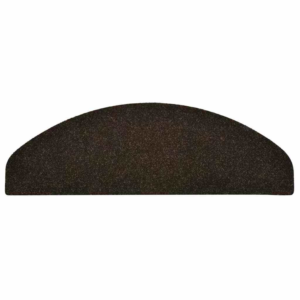 vidaXL Covorașe pentru scări autoadezive, 30 buc., 65x21x4 cm, maro închis, semirotunde, mari vidaXL Covorașe pentru scări autoadezive, 30 buc., 65x21x4 cm, maro închis, semirotunde, mari