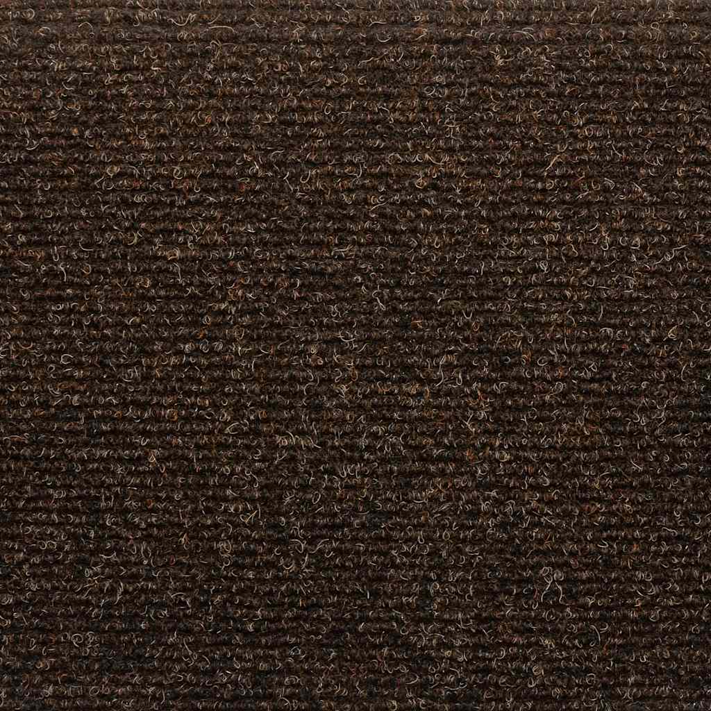 vidaXL Covorașe scări autoadezive, 30 buc., 65x21x4 cm, maro, semirotunde, mari