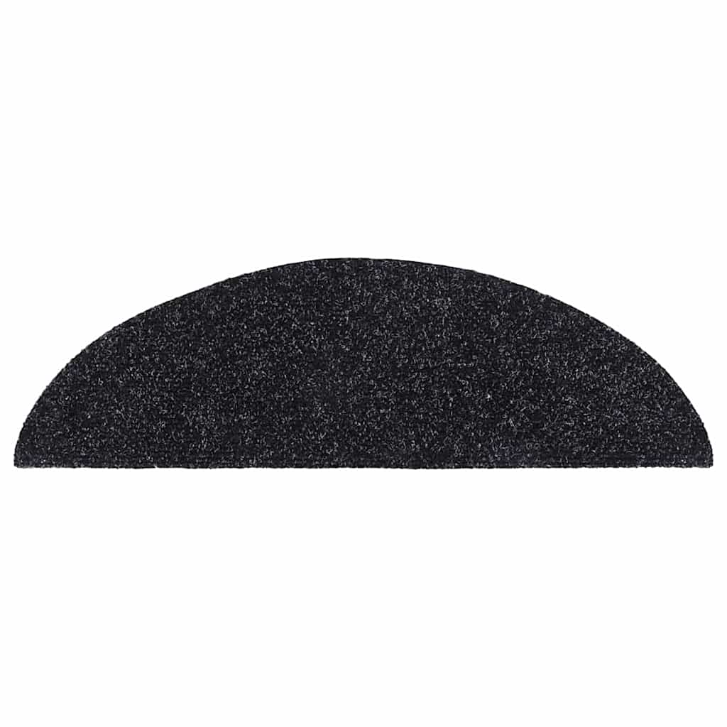vidaXL Covorașe autoadezive pentru scări, 20 buc., 56x17x3 cm, negre, semirotunde vidaXL Covorașe autoadezive pentru scări, 20 buc., 56x17x3 cm, negre, semirotunde