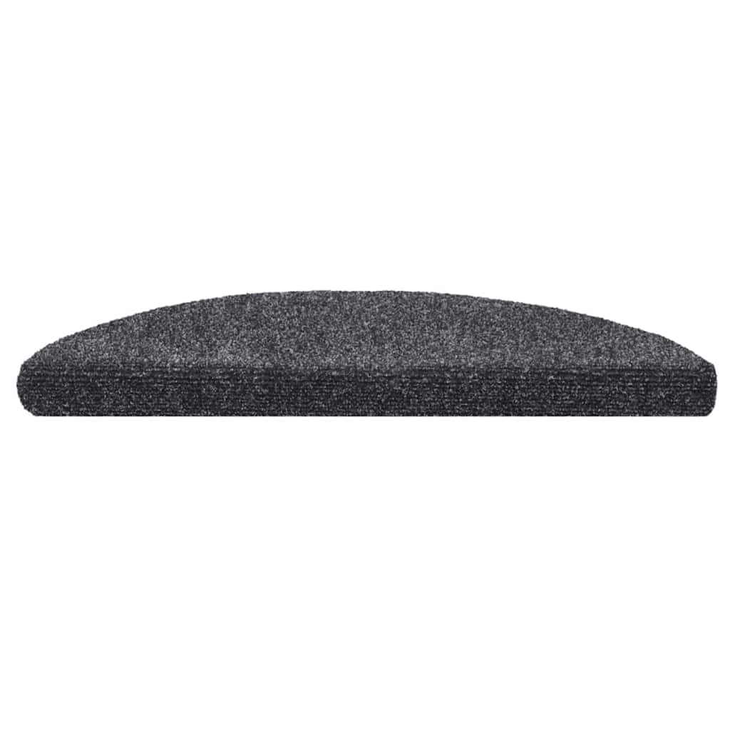 vidaXL Covorașe autoadezive pentru scări, 30 buc., 56x17x3 cm, gri închis, semirotunde vidaXL Covorașe autoadezive pentru scări, 30 buc., 56x17x3 cm, gri închis, semirotunde