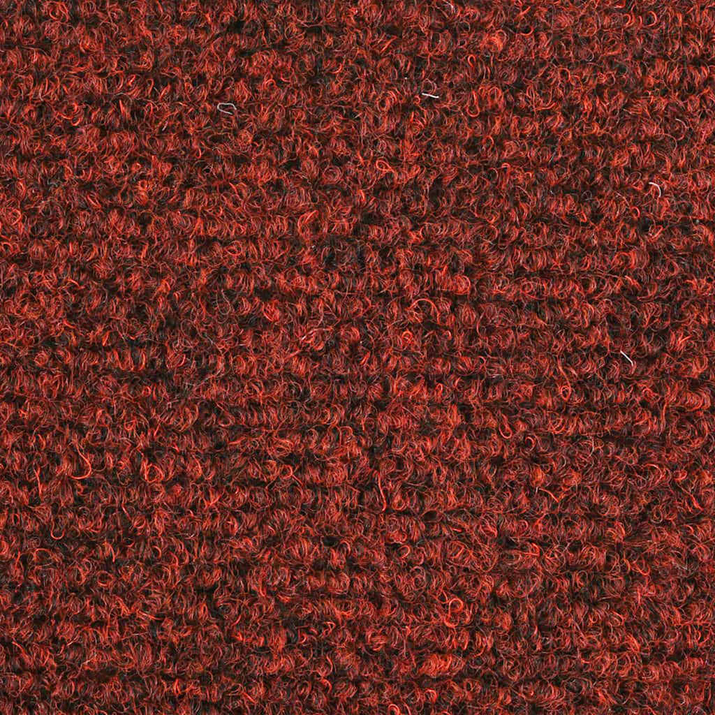 vidaXL Covorașe scări autoadezive, 30 buc., 56x17x3 cm, roșu bordeaux, semirotunde