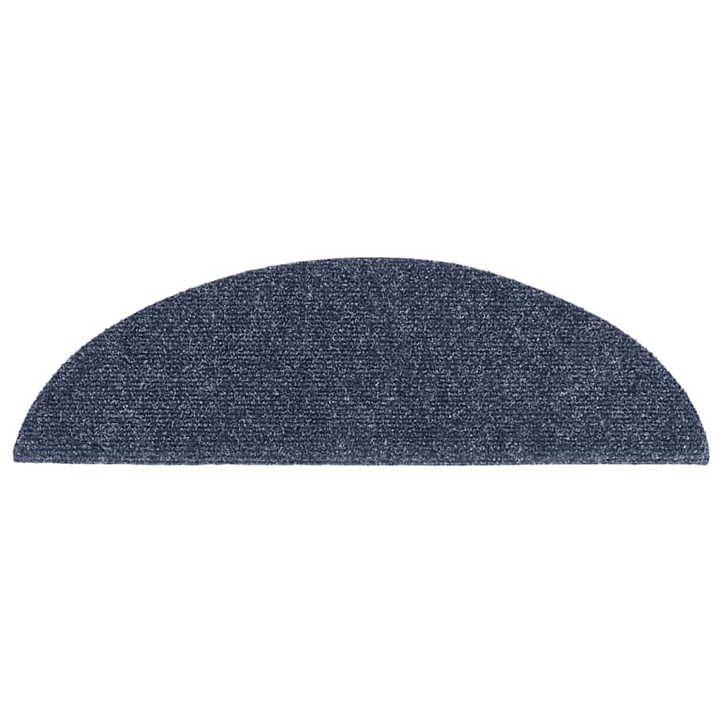 vidaXL Covorașe autoadezive pentru scări, 30 buc., 56x17x3 cm, semirotunde, albastre vidaXL Covorașe autoadezive pentru scări, 30 buc., 56x17x3 cm, semirotunde, albastre