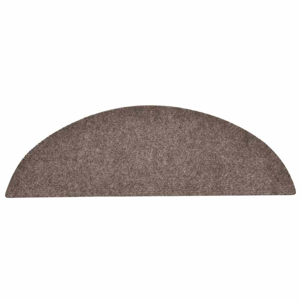 vidaXL Covorașe autoadezive pentru scări, 30 buc., 56x17x3 cm, bej, semirotunde vidaXL Covorașe autoadezive pentru scări, 30 buc., 56x17x3 cm, bej, semirotunde
