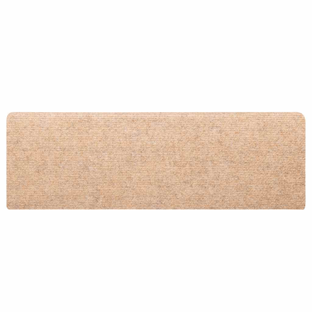 vidaXL Covorașe autoadezive pentru scări, 30 buc., 65x21x4 cm, margini dreptunghiulare, crem vidaXL Covorașe autoadezive pentru scări, 30 buc., 65x21x4 cm, margini dreptunghiulare, crem