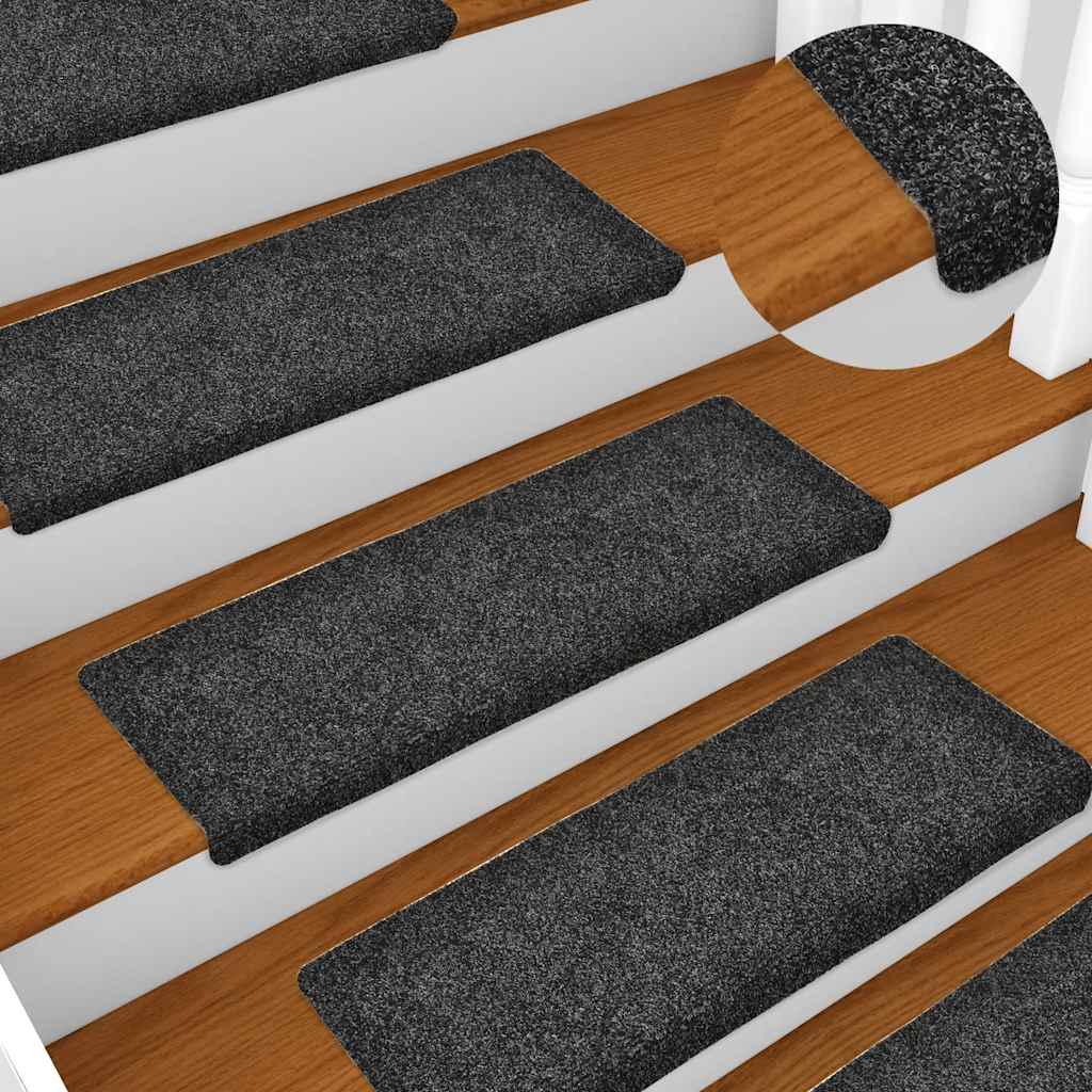 vidaXL Covorașe scări autoadezive, 30 buc., 65x21x4 cm, gri, cu margine dreptunghiulară vidaXL Covorașe scări autoadezive, 30 buc., 65x21x4 cm, gri, cu margine dreptunghiulară