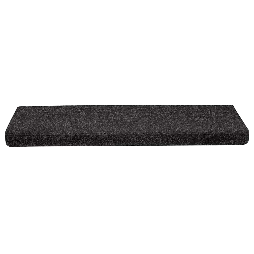 vidaXL Covorașe scări autoadezive, 30 buc., 65x21x4 cm, margini dreptunghiulare negre vidaXL Covorașe scări autoadezive, 30 buc., 65x21x4 cm, margini dreptunghiulare negre