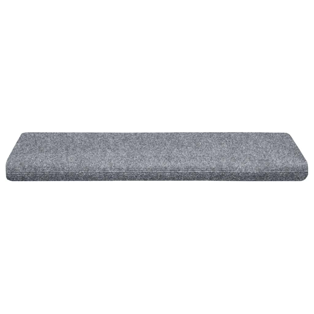 vidaXL Covorașe autoadezive pentru scări, 30 buc., 65x21x4 cm, gri deschis, cu margini dreptunghiulare