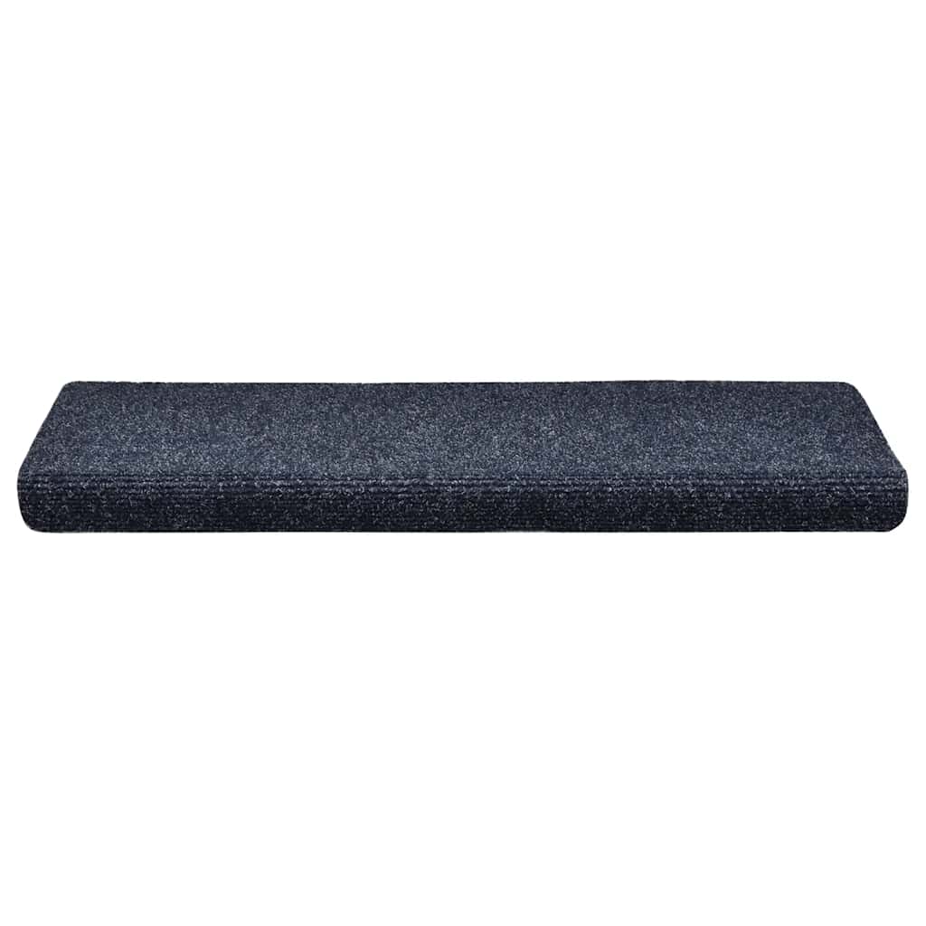 vidaXL Covorașe scări autoadezive, 30 buc., 65x21x4 cm, margini dreptunghiulare albastre
