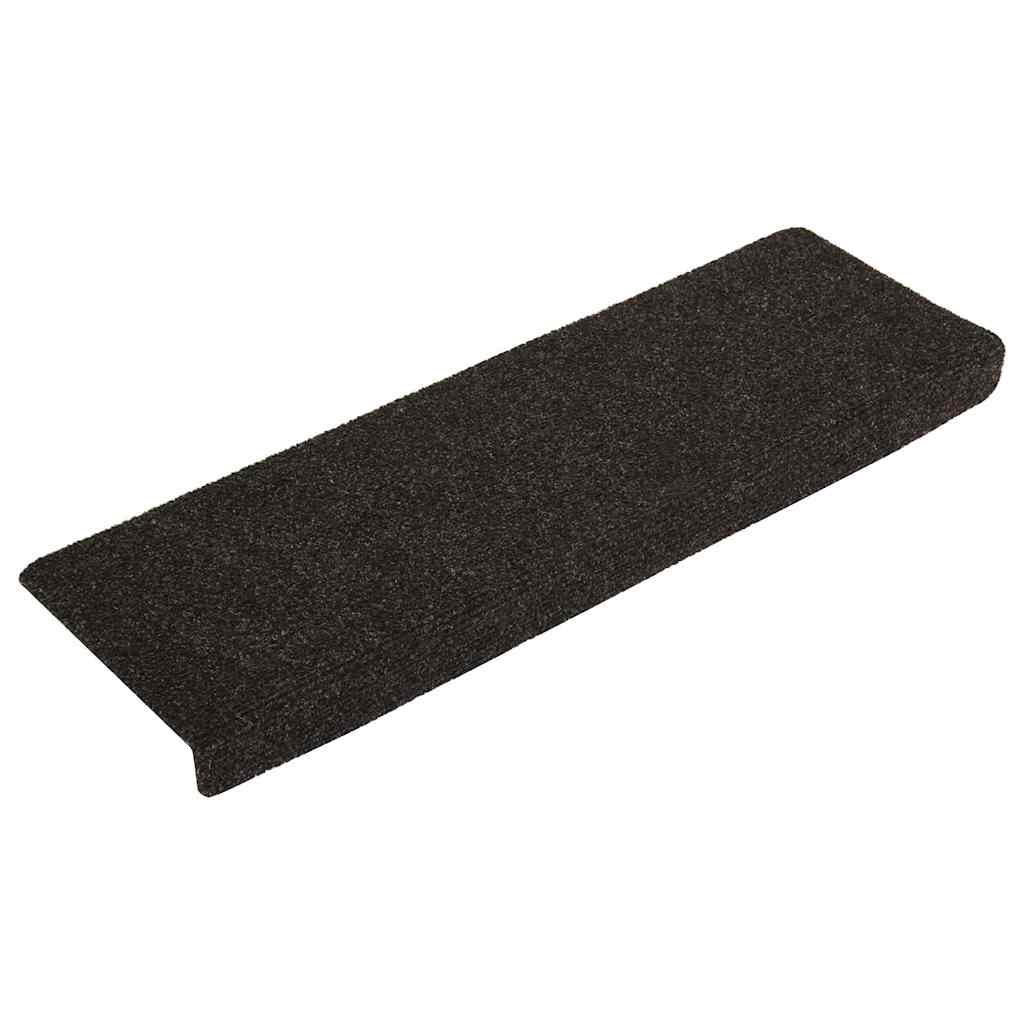 vidaXL Covorașe autoadezive pentru scări, 30 buc., 65x21x4 cm, maro închis, cu margini dreptunghiulare vidaXL Covorașe autoadezive pentru scări, 30 buc., 65x21x4 cm, maro închis, cu margini dreptunghiulare