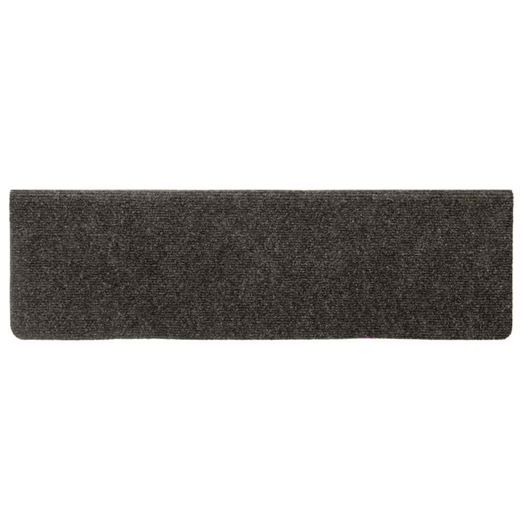 vidaXL Covorașe autoadezive pentru scări, 30 buc., 65x21x4 cm, antracit, cu margine dreptunghiulară vidaXL Covorașe autoadezive pentru scări, 30 buc., 65x21x4 cm, antracit, cu margine dreptunghiulară