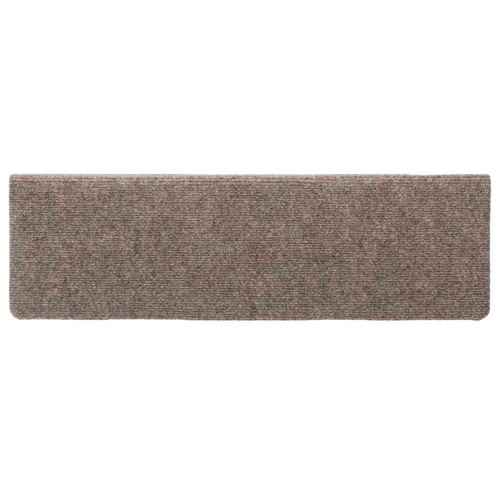 vidaXL Covorașe autoadezive pentru scări, 30 buc., 65x21x4 cm, bej, cu margini dreptunghiulare vidaXL Covorașe autoadezive pentru scări, 30 buc., 65x21x4 cm, bej, cu margini dreptunghiulare