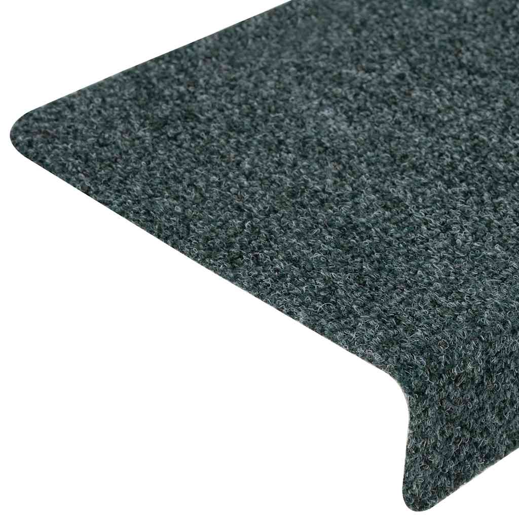 vidaXL Covorașe autoadezive pentru scări, 30 buc., 65x21x4 cm, margini dreptunghiulare verzi vidaXL Covorașe autoadezive pentru scări, 30 buc., 65x21x4 cm, margini dreptunghiulare verzi