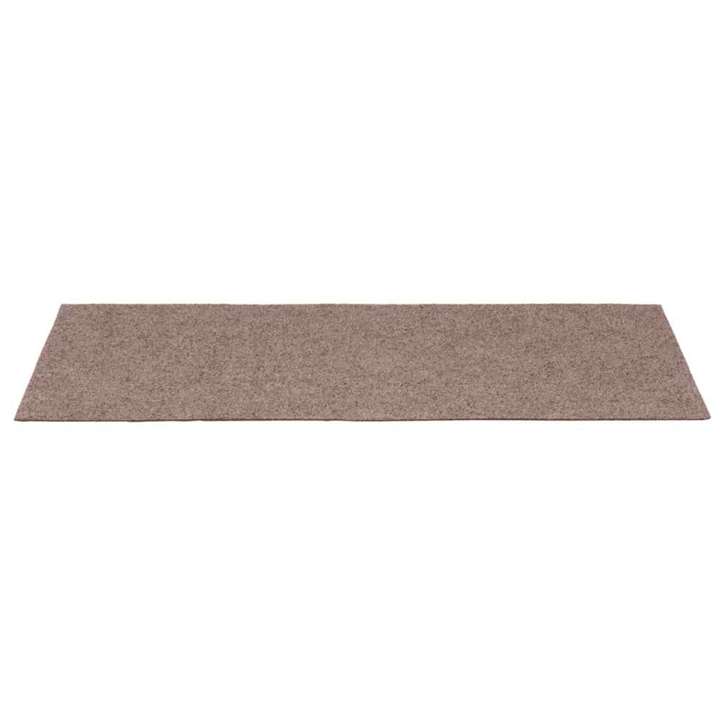 vidaXL Covorașe pentru scări autoadezive, 30 buc., 60x25 cm, maro deschis, dreptunghiulare