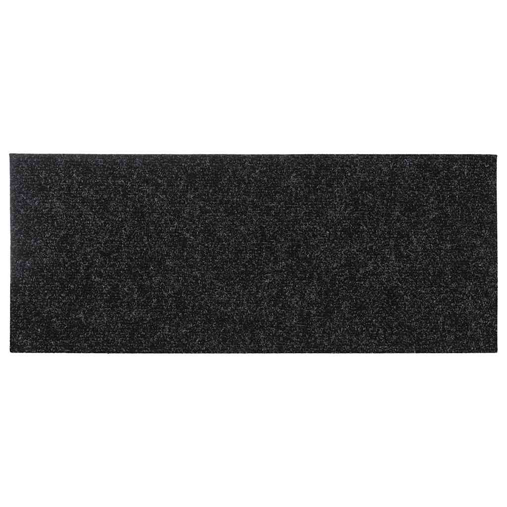 vidaXL Covorașe scări autoadezive, 30 buc., 60x25 cm, negre, dreptunghiulare vidaXL Covorașe scări autoadezive, 30 buc., 60x25 cm, negre, dreptunghiulare