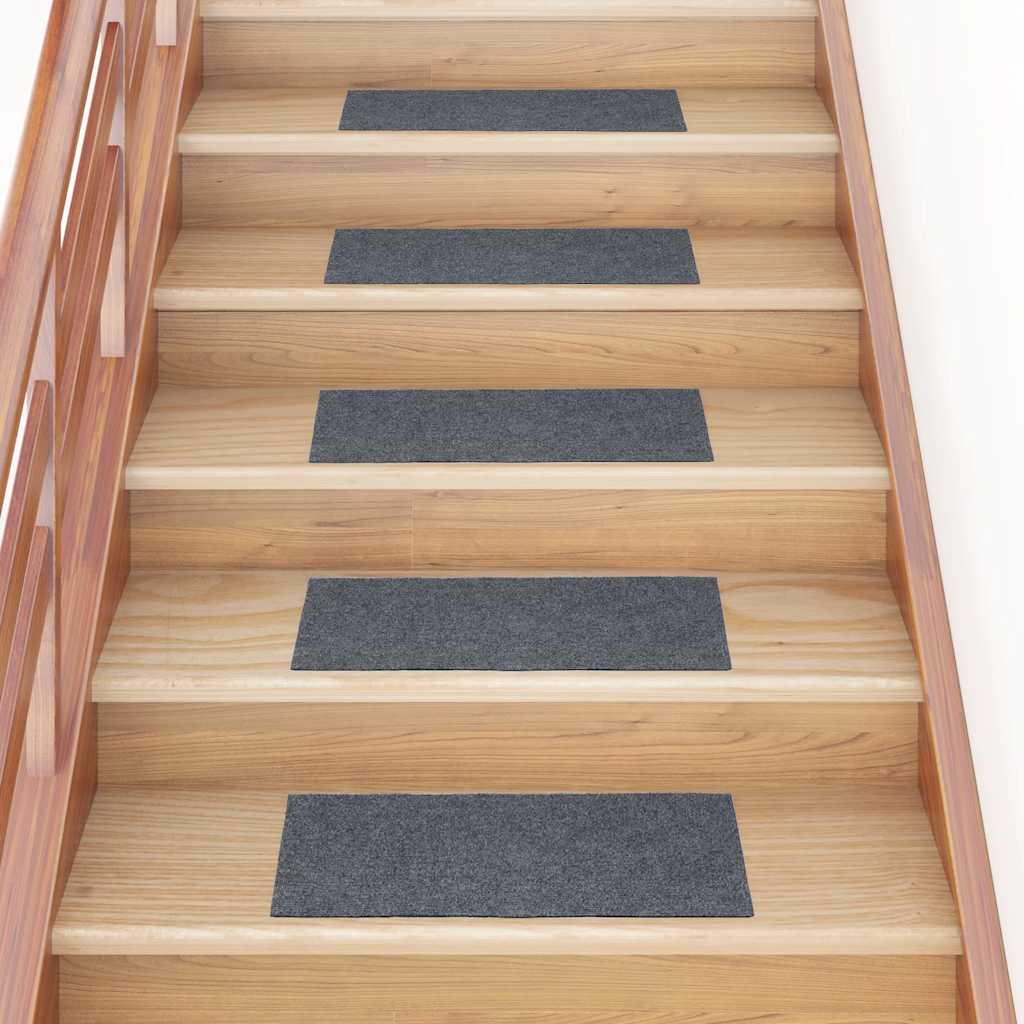 vidaXL Covorașe autoadezive pentru scări, 30 buc., 60x25 cm, gri deschis, dreptunghiulare vidaXL Covorașe autoadezive pentru scări, 30 buc., 60x25 cm, gri deschis, dreptunghiulare