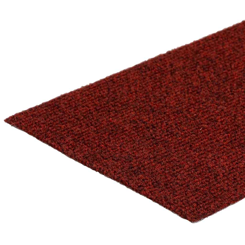 vidaXL Covorașe pentru scări autoadezive, 30 buc., 60x25 cm, dreptunghiulare, roșu bordeaux