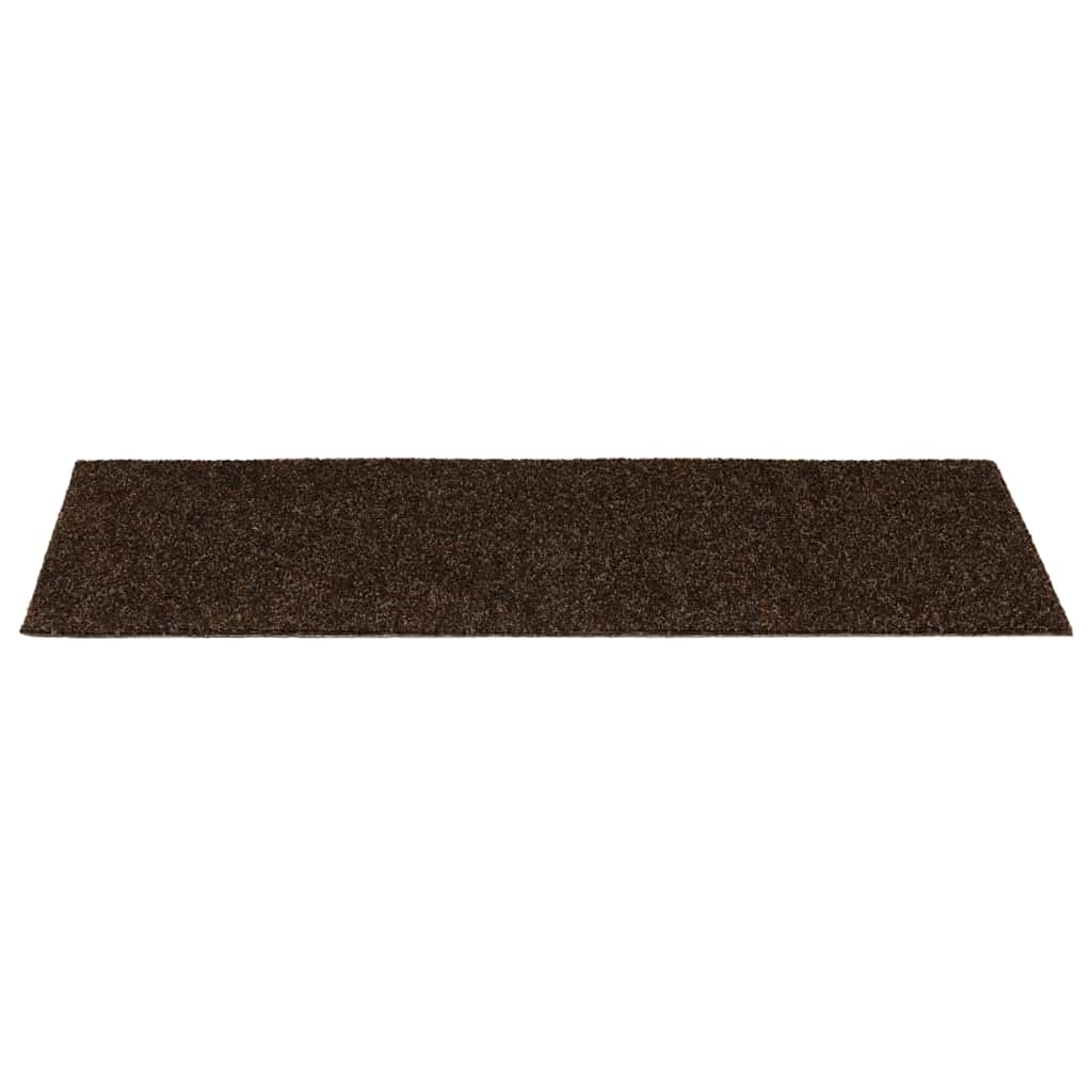 vidaXL Covorașe scări autoadezive, 30 buc., 60x25 cm, maro, dreptunghiulare