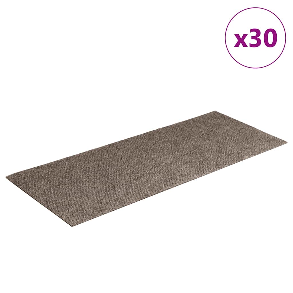 vidaXL Covorașe autoadezive pentru scări, bej, dreptunghiulare, 30 buc., 60x25 cm vidaXL Covorașe autoadezive pentru scări, bej, dreptunghiulare, 30 buc., 60x25 cm