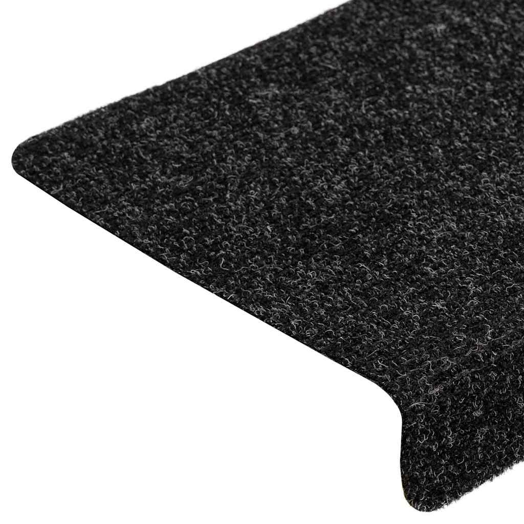 vidaXL Covorașe scări autoadezive, 20 buc., 65x21x4 cm, margini dreptunghiulare, negre vidaXL Covorașe scări autoadezive, 20 buc., 65x21x4 cm, margini dreptunghiulare, negre