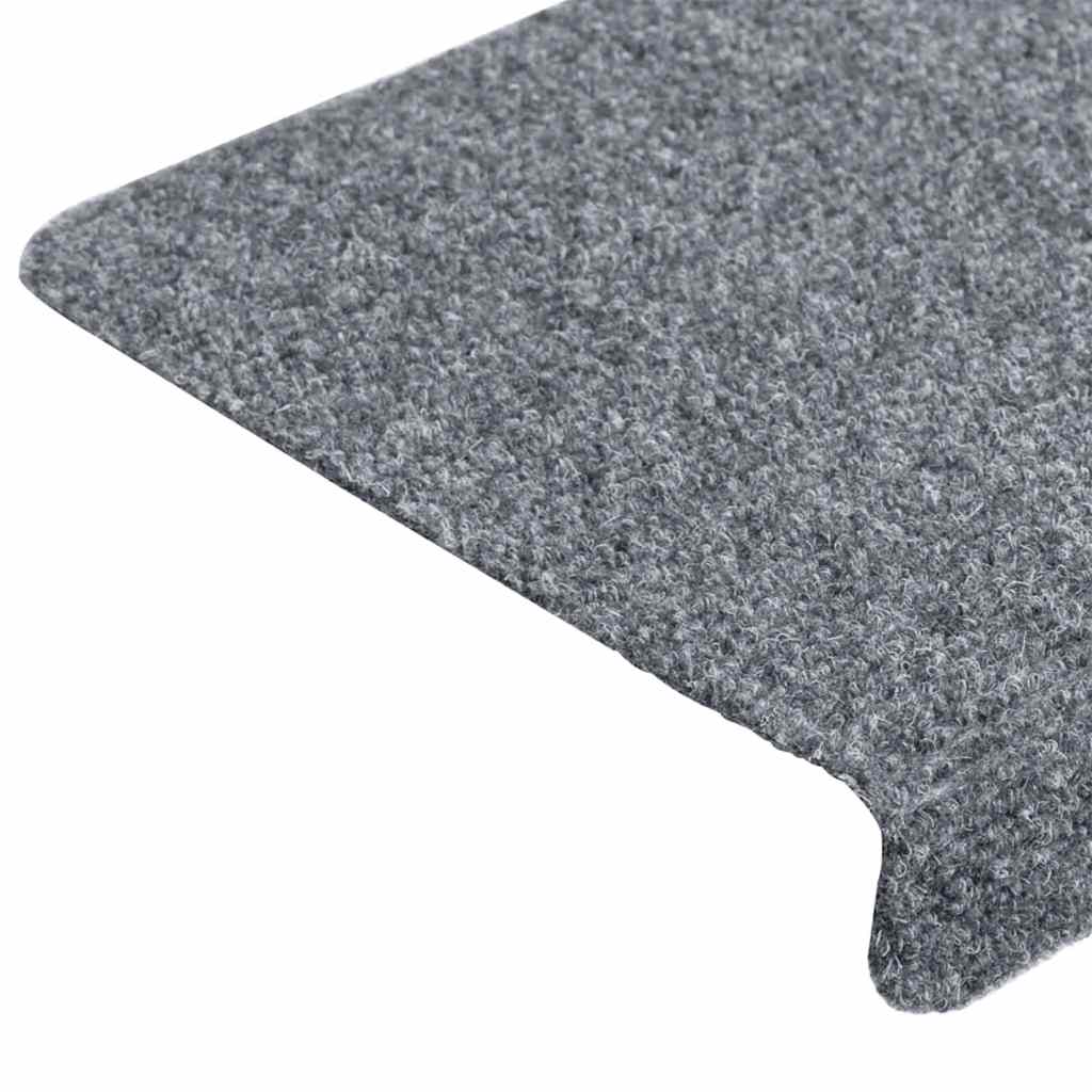 vidaXL Covorașe autoadezive pentru scări, 20 buc., 65x21x4 cm, gri deschis, cu margini dreptunghiulare vidaXL Covorașe autoadezive pentru scări, 20 buc., 65x21x4 cm, gri deschis, cu margini dreptunghiulare