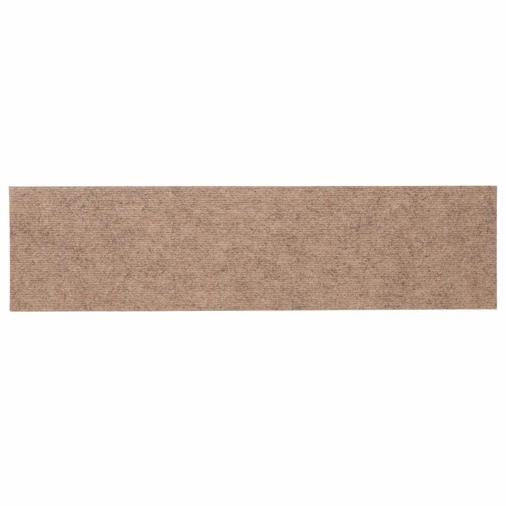 vidaXL Covorașe autoadezive pentru scări, 30 buc., 76x20 cm, maro deschis, dreptunghiulare vidaXL Covorașe autoadezive pentru scări, 30 buc., 76x20 cm, maro deschis, dreptunghiulare
