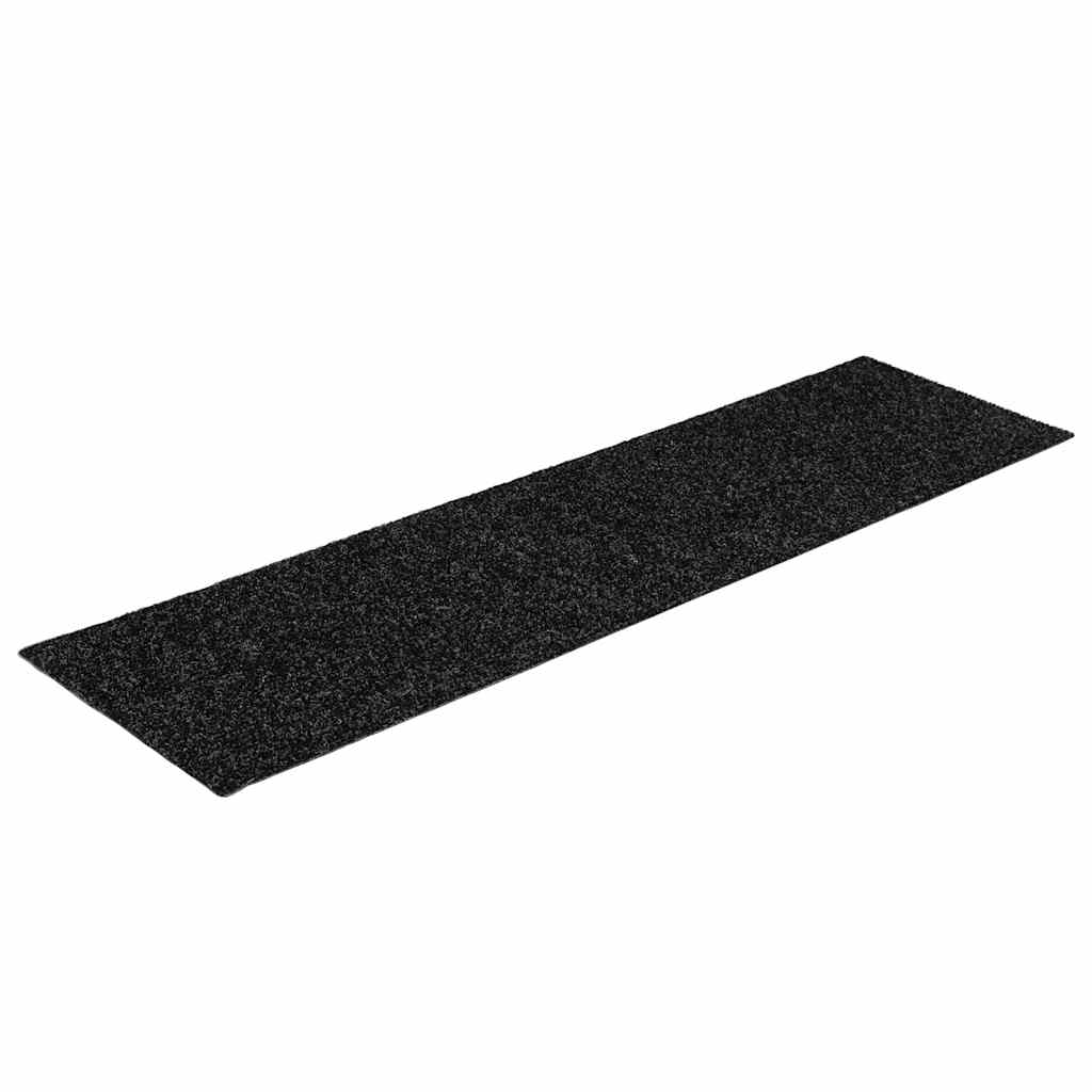 vidaXL Covorașe scări autoadezive, 30 buc., 76x20 cm, dreptunghiulare, negre vidaXL Covorașe scări autoadezive, 30 buc., 76x20 cm, dreptunghiulare, negre