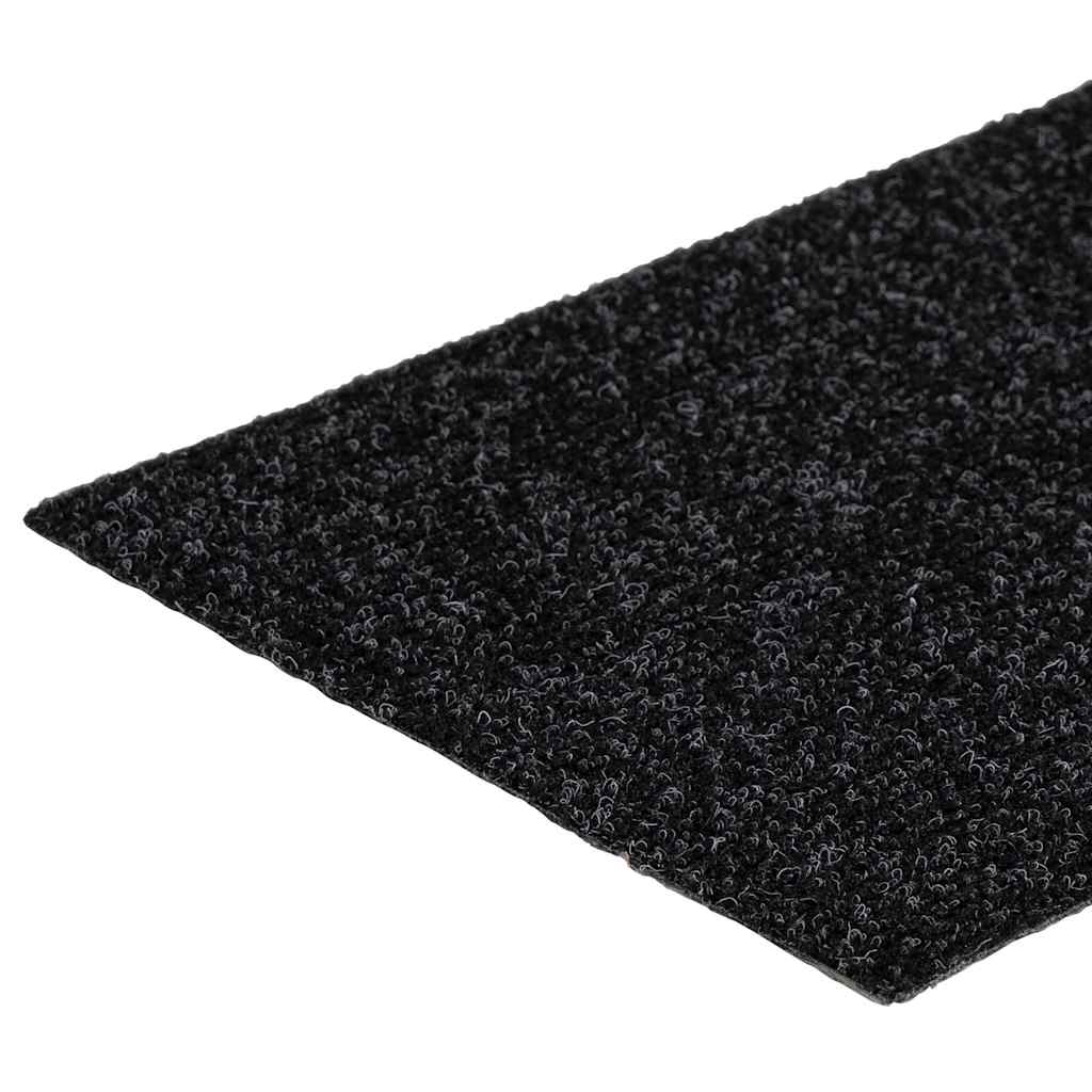 vidaXL Covorașe scări autoadezive, 30 buc., 76x20 cm, dreptunghiulare, negre vidaXL Covorașe scări autoadezive, 30 buc., 76x20 cm, dreptunghiulare, negre