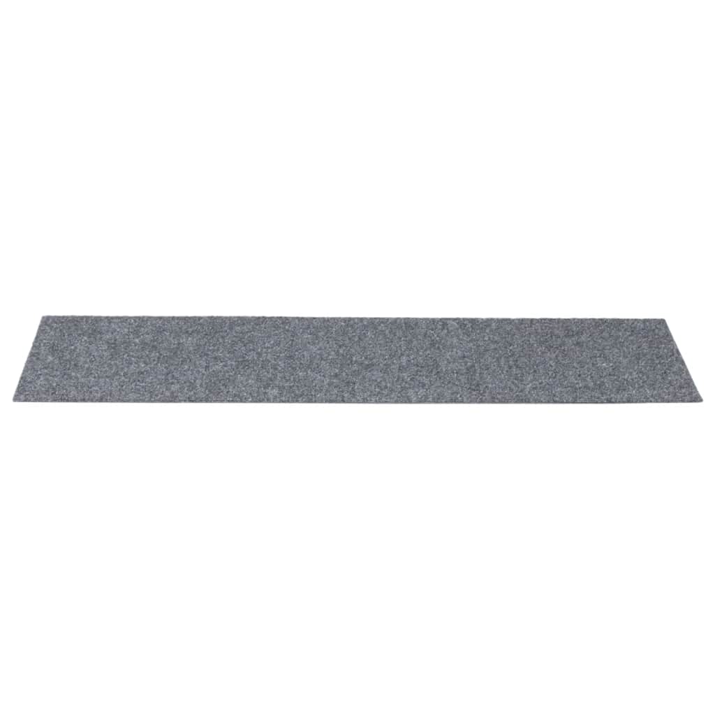vidaXL Covorașe autoadezive pentru scări, 30 buc., 76x20 cm, gri deschis, dreptunghiulare