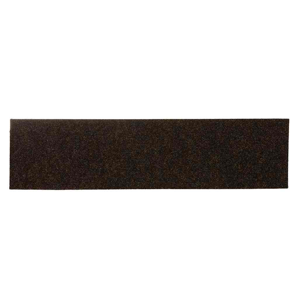 vidaXL Covorașe scări autoadezive, 30 buc., 76x20 cm, maro, dreptunghiulare