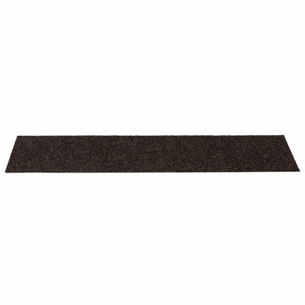 vidaXL Covorașe autoadezive pentru scări, 30 buc., 76x20 cm, maro închis, dreptunghiulare vidaXL Covorașe autoadezive pentru scări, 30 buc., 76x20 cm, maro închis, dreptunghiulare